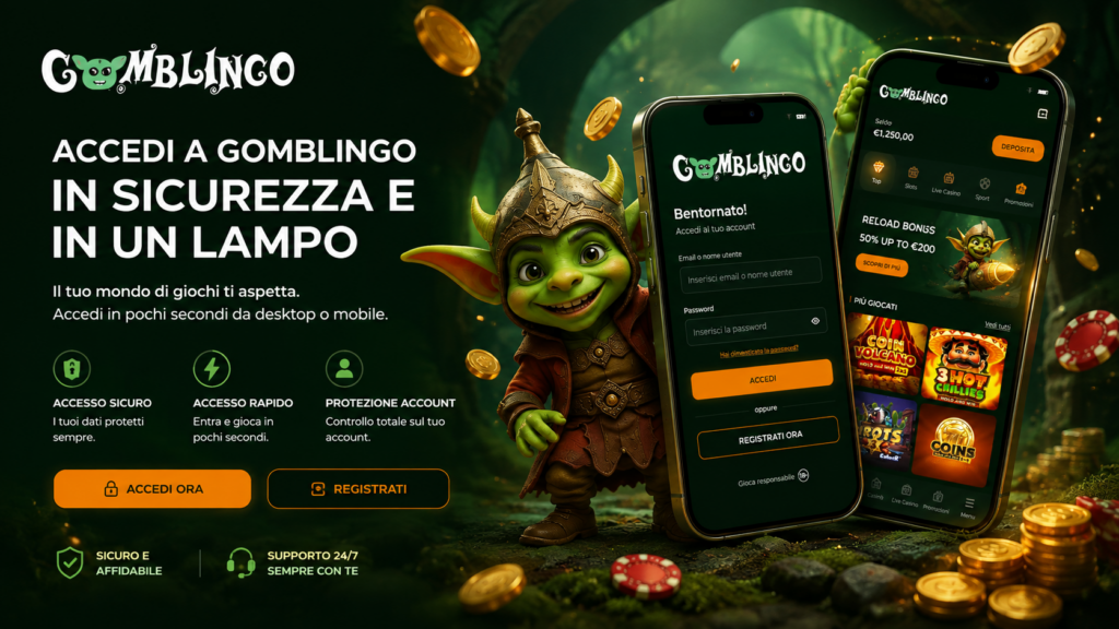 Gomblingo Login e Registrazione: Guida Completa all’Accesso Sicuro